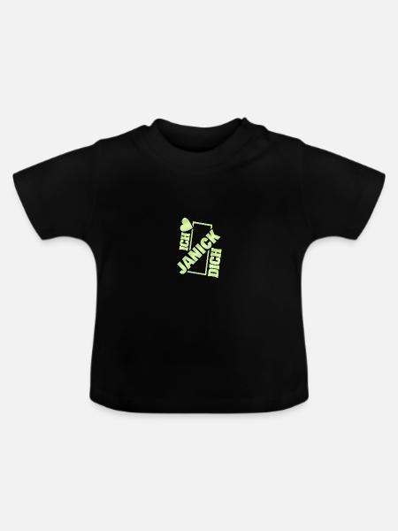Couple Janick - Baby Bio-T-Shirt mit Rundhals - Schwarz
