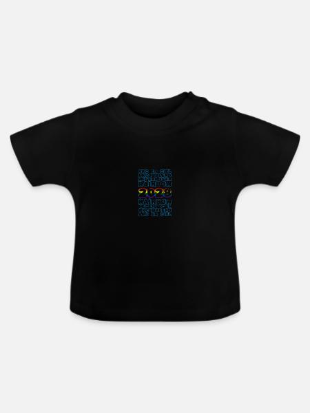 2028 2028 - Baby Bio-T-Shirt mit Rundhals - Schwarz
