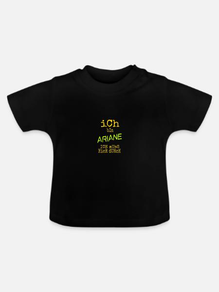 Geschenk für Ariane - Baby Bio-T-Shirt mit Rundhals - Schwarz