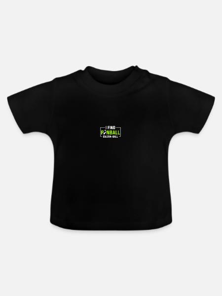 Flipper Spieler Flipper - Baby Bio-T-Shirt mit Rundhals - Schwarz
