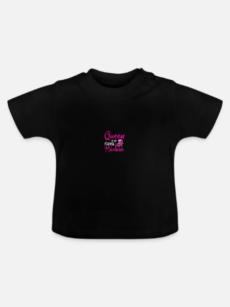 Flipper Spieler Flipper - Baby Bio-T-Shirt mit Rundhals - Schwarz