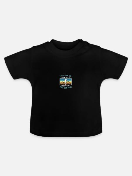 Langlauf Läufer Langlauf - Baby Bio-T-Shirt mit Rundhals - Schwarz