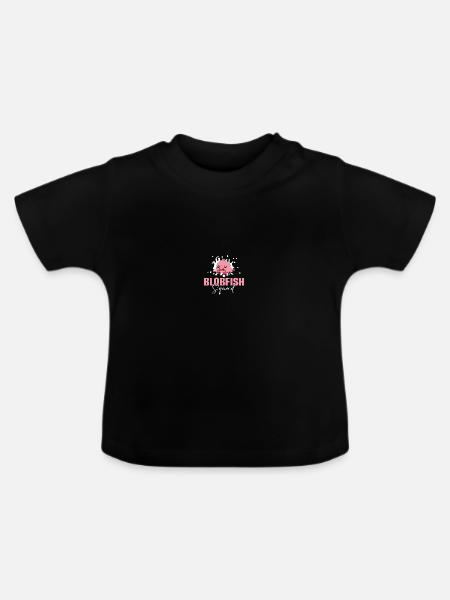 Blob-Fisch Blobfisch - Baby Bio-T-Shirt mit Rundhals - Schwarz