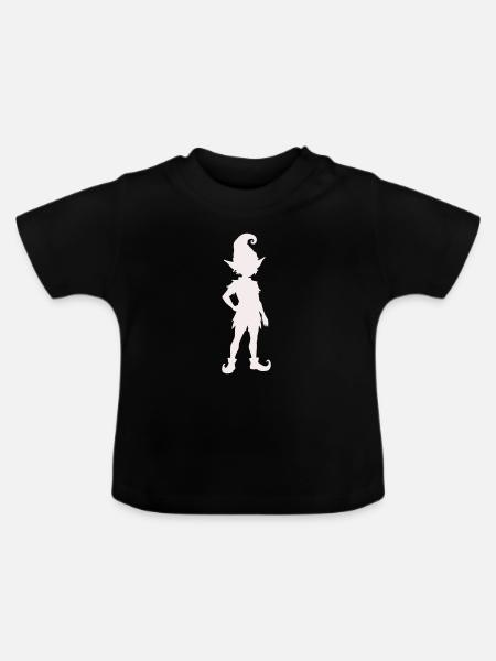 elfe- - Baby Bio-T-Shirt mit Rundhals - Schwarz