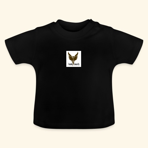 feeniks logo - Vauvan luomu-t-paita, jossa pyöreä pääntie