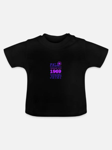 1969 1969 - Baby Bio-T-Shirt mit Rundhals - Schwarz