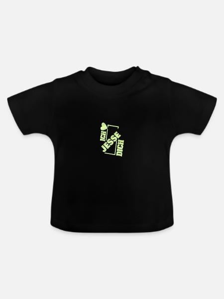 Couple Jesse - Baby Bio-T-Shirt mit Rundhals - Schwarz
