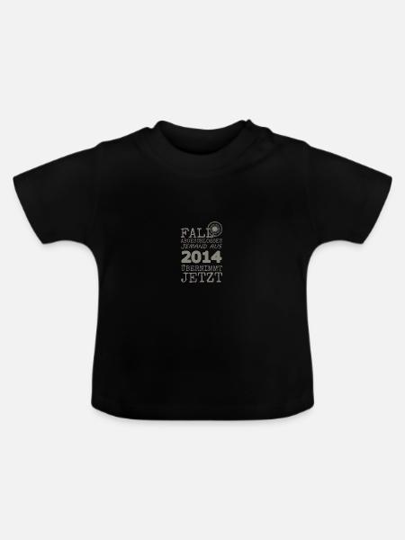 2014 - Baby Bio-T-Shirt mit Rundhals - Schwarz