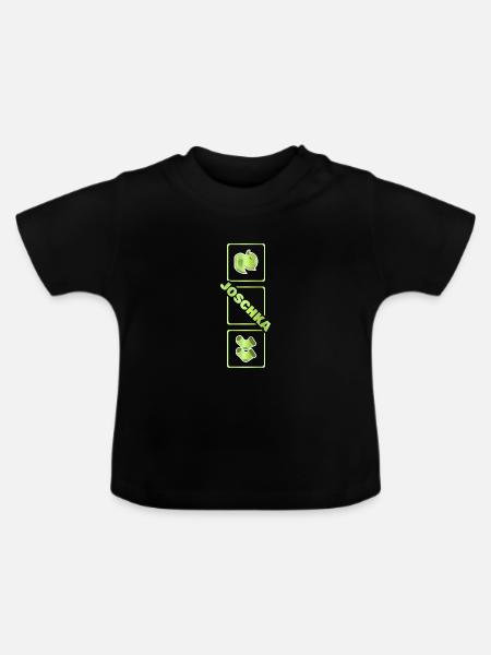 Kind Joschka - Baby Bio-T-Shirt mit Rundhals - Schwarz