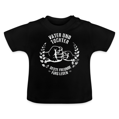 Vater und Tochter Beste Freunde fürs Leben - Baby Bio-T-Shirt mit Rundhals