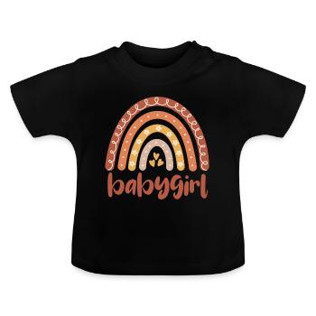 Bébé - T-shirt bio col rond Bébé - noir - Devant