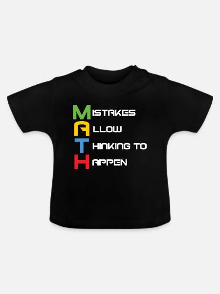 Mathelehrer - Baby Bio-T-Shirt mit Rundhals - Schwarz