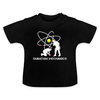 Physicien en mécanique quantique - T-shirt bio col rond Bébé - noir - Devant