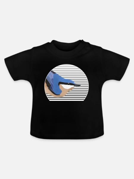 Kleiber Vogel Vogelfreund Vogelbeobachter - Baby Bio-T-Shirt mit Rundhals - Schwarz