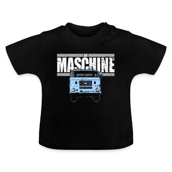 W50 - Die Maschine - Baby Bio-T-Shirt mit Rundhals - Schwarz - Vorne