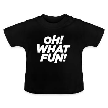 Oh quel plaisir - T-shirt bio col rond Bébé - noir - Devant