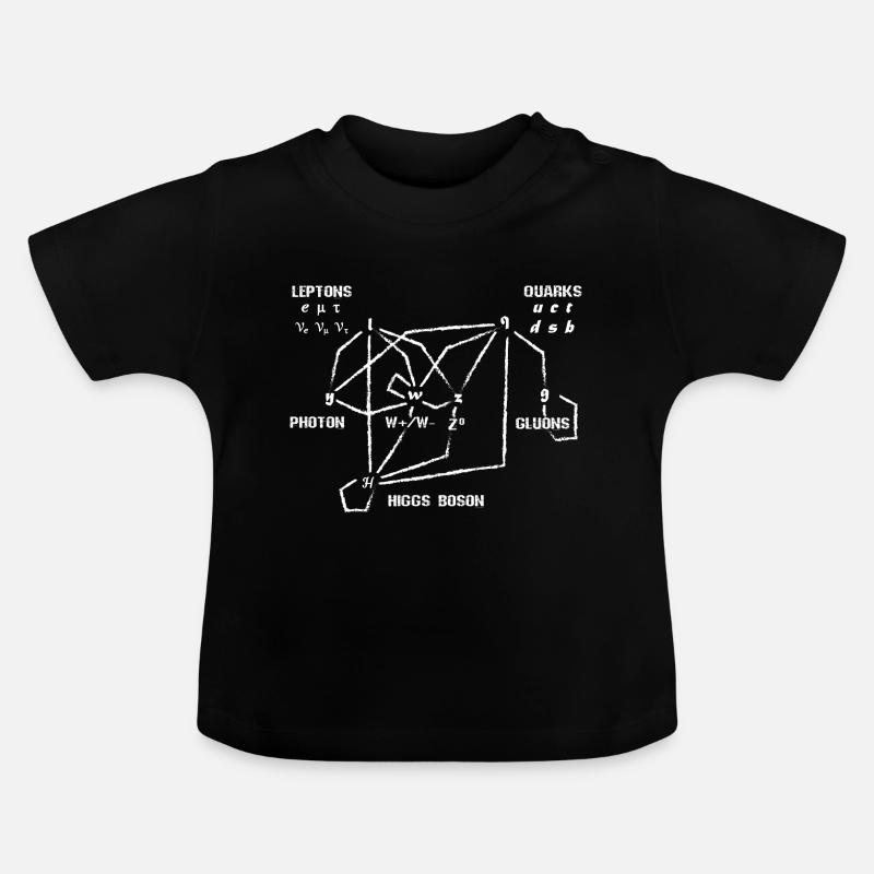 Quarks du boson de Higgs - T-shirt bio col rond Bébé - noir