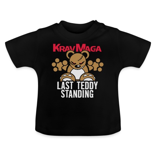 Teddy »KravMaga« – Only Black! - Baby Bio-T-Shirt mit Rundhals