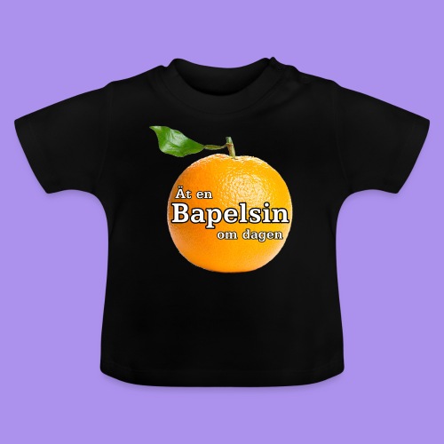 Bapelsin, ät en om dagen - Ekologisk T-shirt med rund hals baby