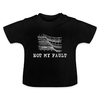 Geologie Seismologe - Baby Bio-T-Shirt mit Rundhals - Schwarz - Vorne