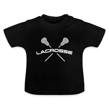 lacrosse - T-shirt bio col rond Bébé - noir - Devant