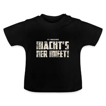 Ner Mieet ! Origines - T-shirt bio col rond Bébé - noir - Devant