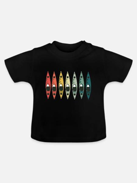 Kajak Verein - Baby Bio-T-Shirt mit Rundhals - Schwarz