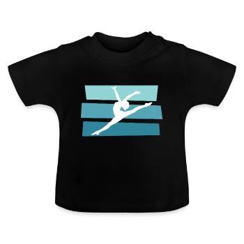 gymnastics - Baby Organic T-Shirt with Round Neck - black - Front