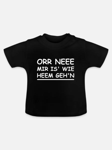 Ossi DDR Geschenk Ostdeutschland - Baby Bio-T-Shirt mit Rundhals - Schwarz