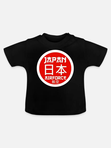 Japan Airforce - Baby Bio-T-Shirt mit Rundhals - Schwarz