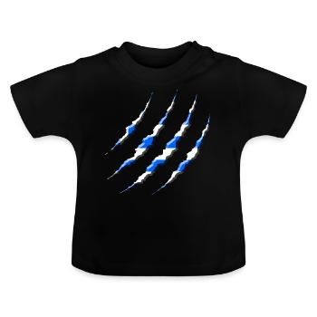 Griechenland - Baby Bio-T-Shirt mit Rundhals - Schwarz - Vorne