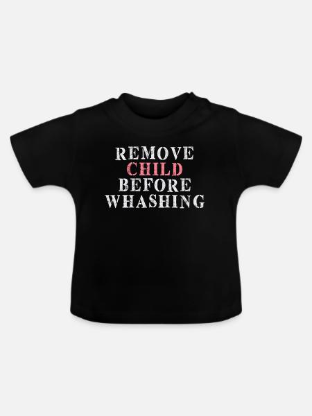 children - Baby Organic T-Shirt with Round Neck - black