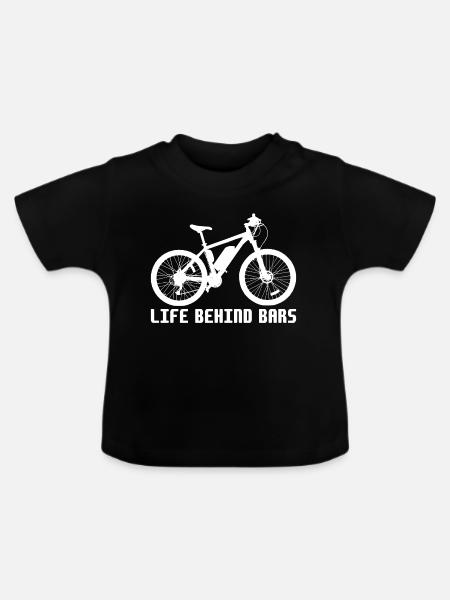 LIFE BEHIND BARS - Baby Bio-T-Shirt mit Rundhals - Schwarz