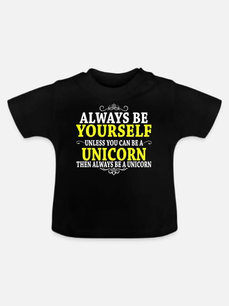 funny funny sayings - Baby Organic T-Shirt with Round Neck - black