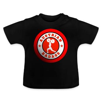 Autriche Haltérophile Stolz Sport Austrian - T-shirt bio col rond Bébé - noir - Devant