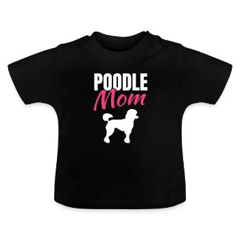 Cadeau Caniche Caniche Jouet Caniche - T-shirt bio col rond Bébé - noir - Devant