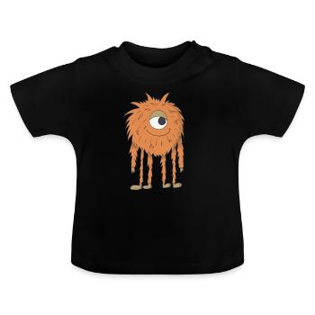 Alien - T-shirt bio col rond Bébé - noir - Devant