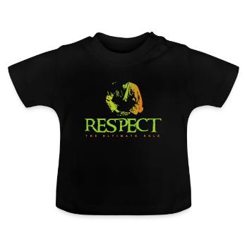 Sports de combat - T-shirt bio col rond Bébé - noir - Devant