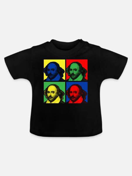 SHAKESPEARE - Baby Bio-T-Shirt mit Rundhals - Schwarz