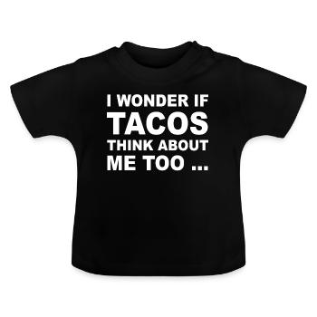 Taco - Baby Bio-T-Shirt mit Rundhals - Schwarz - Vorne