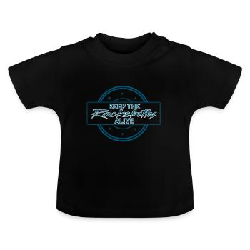 Rockabilly Alive - Baby Bio-T-Shirt mit Rundhals - Schwarz - Vorne