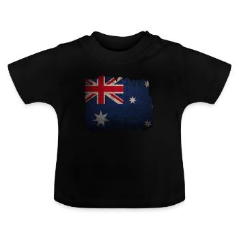 Australien - Baby Bio-T-Shirt mit Rundhals - Schwarz - Vorne