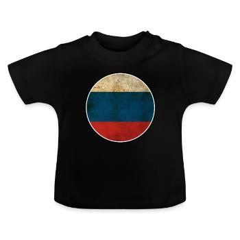 Russie Moscou - T-shirt bio col rond Bébé - noir - Devant