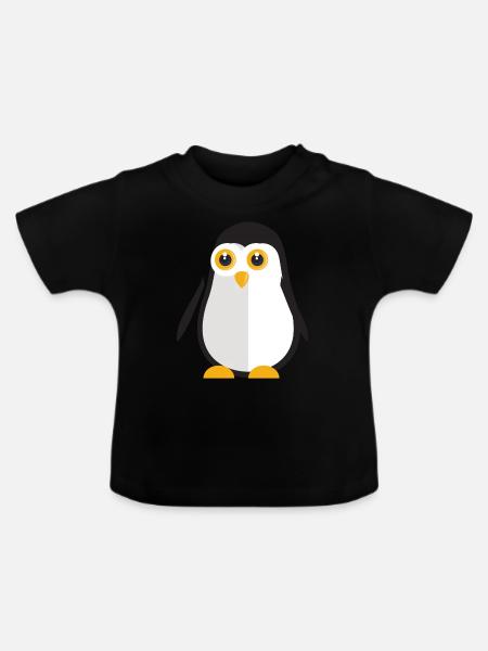 Animaux Animaux Animal Print Nature 42 - T-shirt bio col rond Bébé - noir