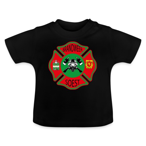 Patch Brandweer Soest - Baby biologisch T-shirt met ronde hals