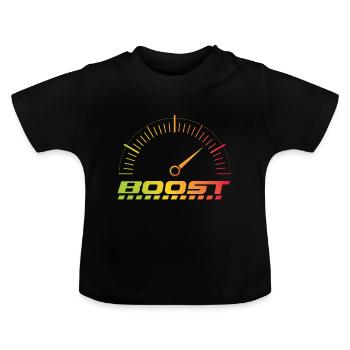 Voiture de voiture de sport de voiture de sport turbo de sport cadeau - T-shirt bio col rond Bébé - noir - Devant