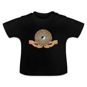 Inner Peace - Now! - Baby Organic T-Shirt with Round Neck - black - Front