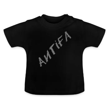 Antifa - T-shirt bio col rond Bébé - noir - Devant