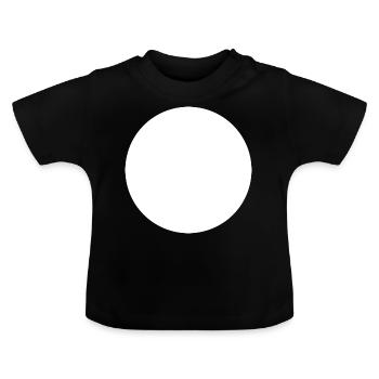 Circle - Baby Organic T-Shirt with Round Neck - black - Front