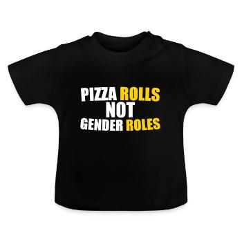 féminisme - T-shirt bio col rond Bébé - noir - Devant